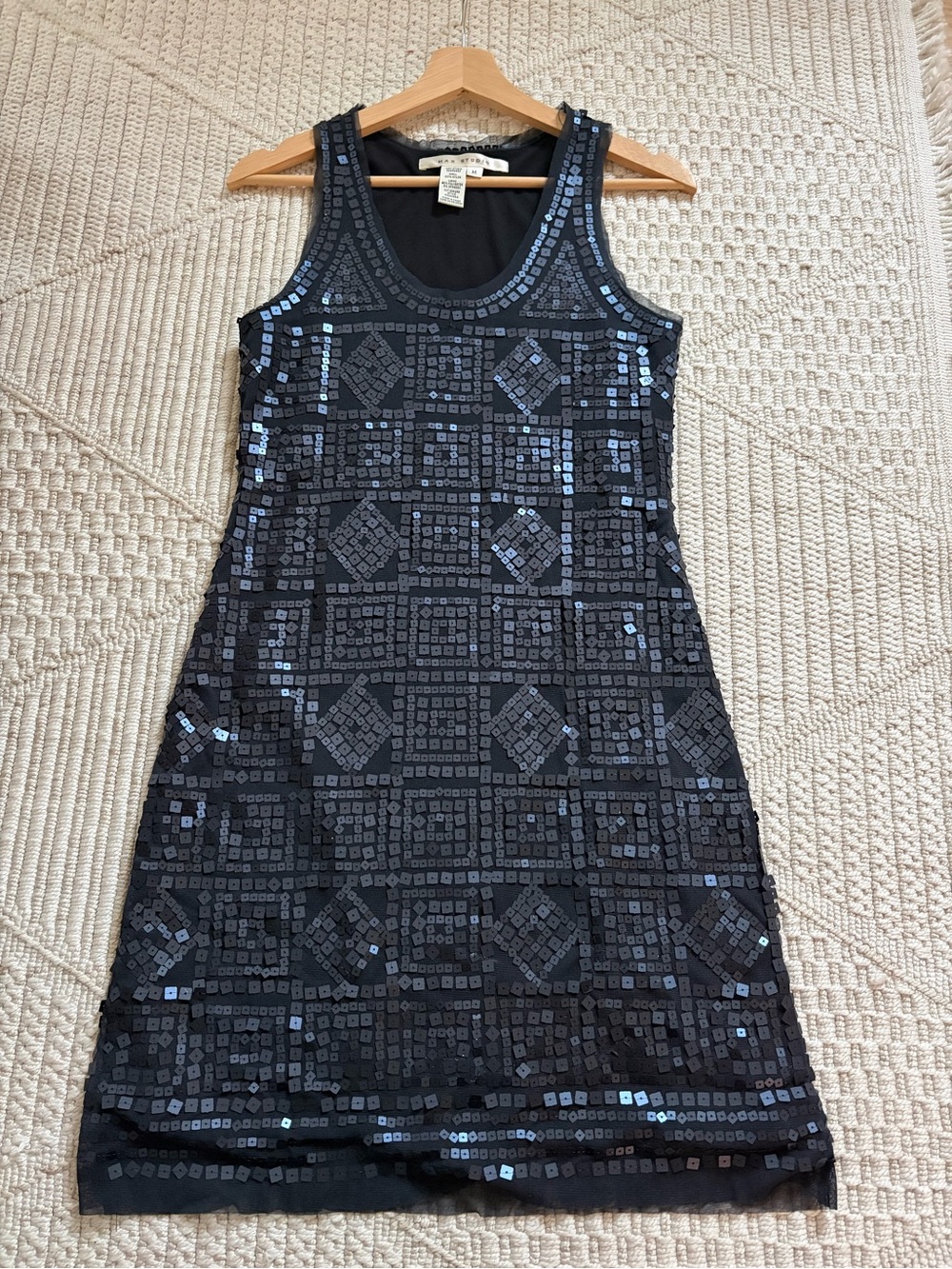 Max Studio Blue Sequin Tank Dress - Size M